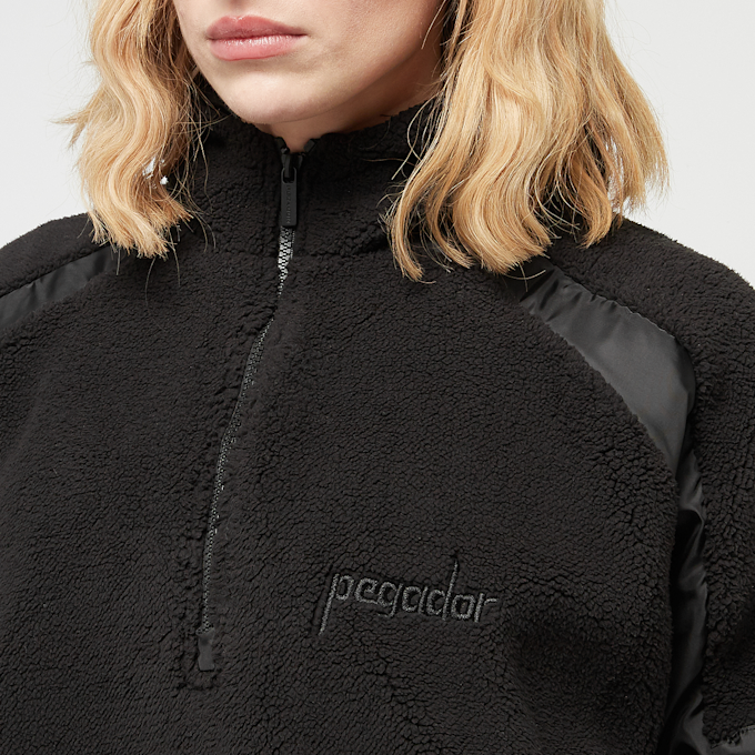 Pegador Bonny Teddy Fabric Mix Halfzip negro 40352 3