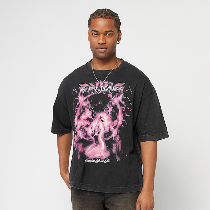 FAVELA Sacrifice Black Washed T-Shirt nero 40413 1