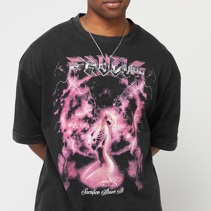 FAVELA Sacrifice Black Washed T-Shirt nero 40413 3