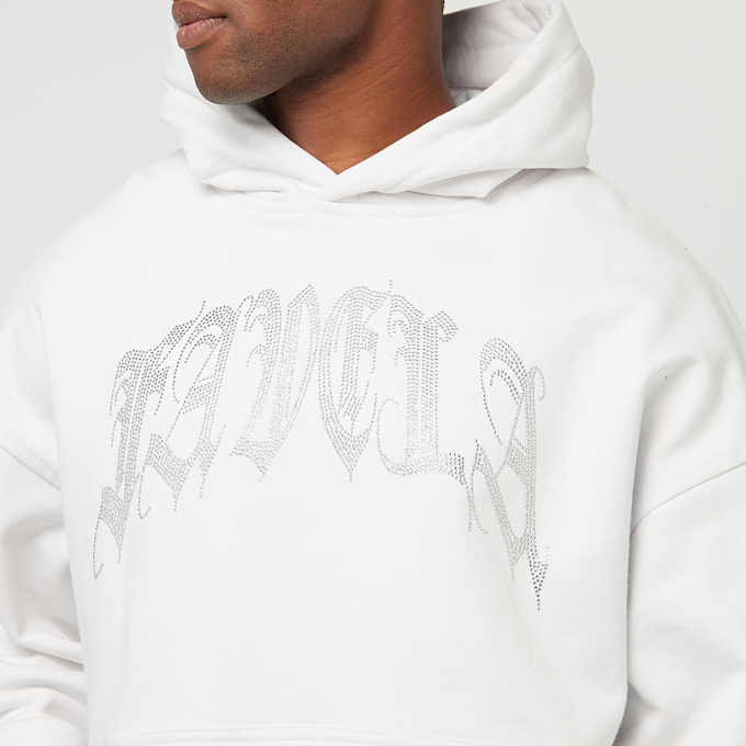 FAVELA Ribcage Rhinestone Hoodie weiß 40390 3