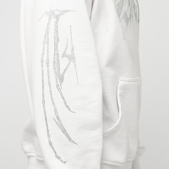 FAVELA Ribcage Rhinestone Hoodie weiß 40390 6