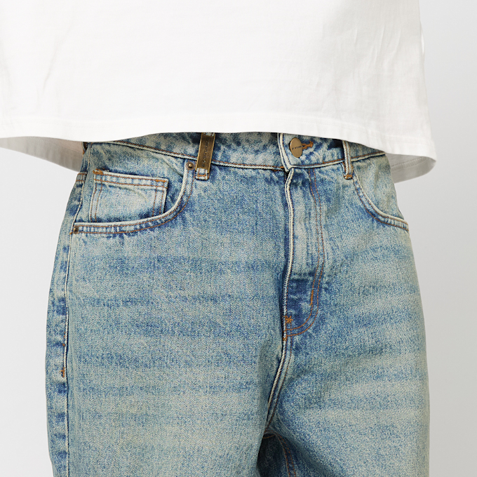 2Y STUDIOS Arun Open Hem Straight Jeans niebieski 40469 3