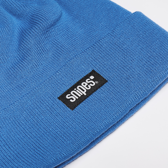 SNIPES Woven Basic Logo Beanie plava 40586 3