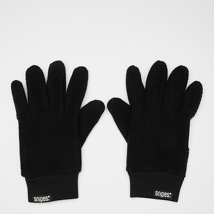 SNIPES Woven Basic Logo Polar Fleece Gloves noir 41758 1