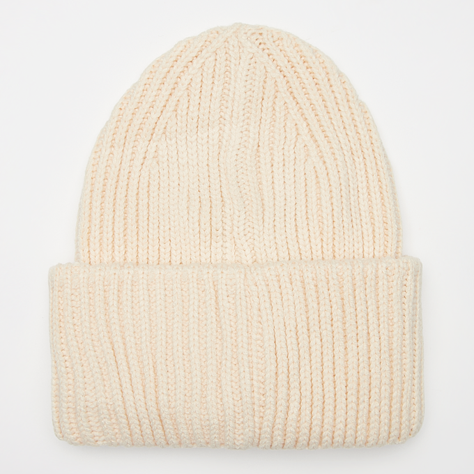 SNIPES Woven Logo Knit Beanie bež 40624 2