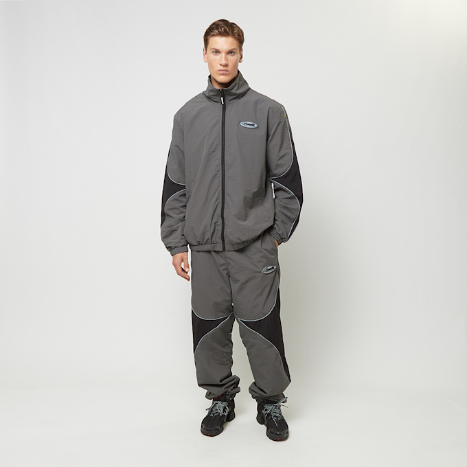 Capacité Logo Rubber Badge Colorblocked Trackpants grey/black szary 40616 7