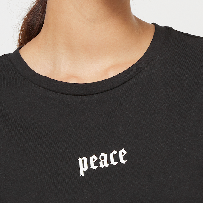 Miss Tee Girls Peace Hand Ladies Tee Dress czarny 40651 3