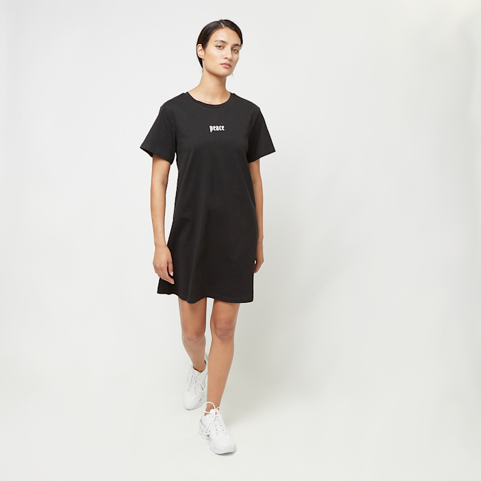 Miss Tee Girls Peace Hand Ladies Tee Dress preto 40651 5