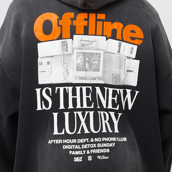 Another Cotton Lab Offline Luxury Hoodie negro 40656 4