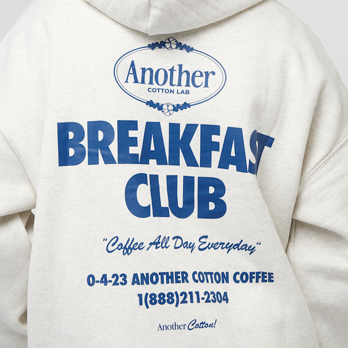 Another Cotton Lab Breakfast Club Oversized Hoodie gris 40658 4