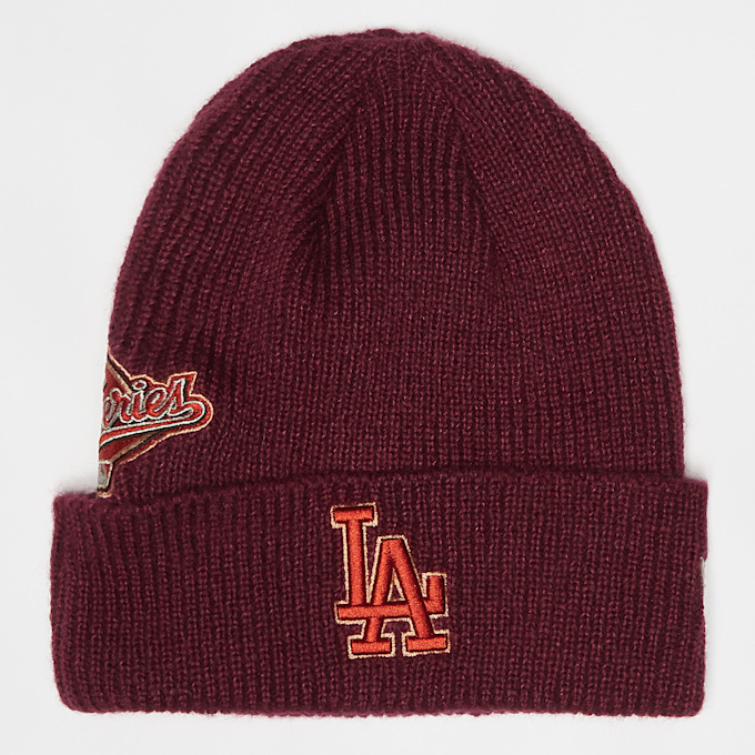 New Era Beanie WS Patch MLB Los Angeles Dodgers rouge 41504 1