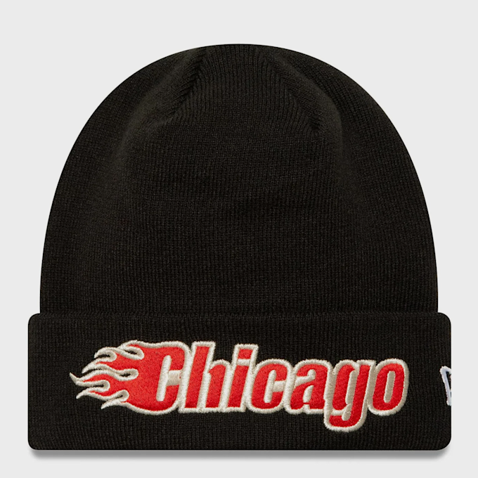 New Era Beanie Metallic NBA Chicago Bulls preto 41508 1