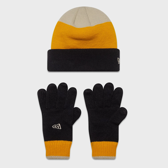 New Era Youth Stripe Beanie Set (2 Piece) wielokolorowy 41492 1