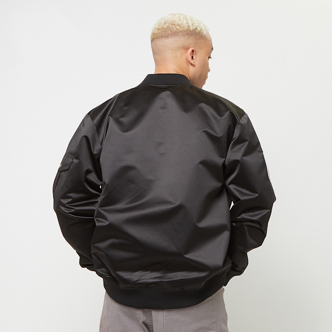 Mitchell & Ness NFL Oakland Raiders Team Leader Satin Bomber preto 41807 2