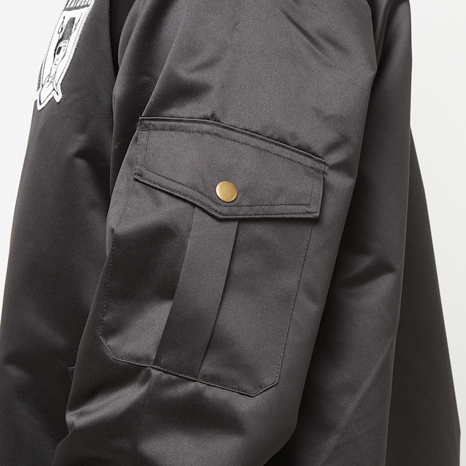 Mitchell & Ness NFL Oakland Raiders Team Leader Satin Bomber negro 41807 5