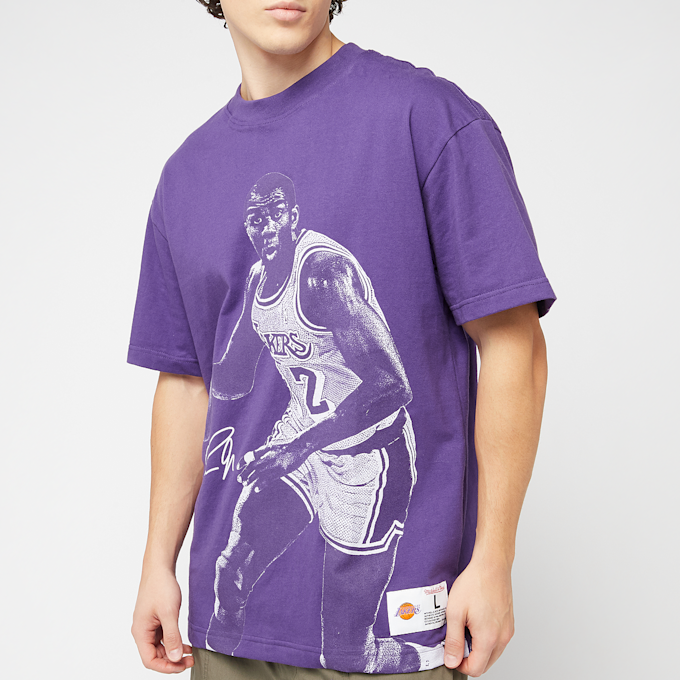 Mitchell & Ness NBA LA Lakers Ultimate Player Vintage Logo Tee Magic Johnson pourpre 41803 3
