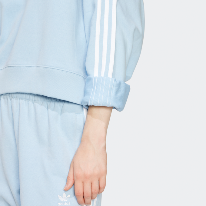 adidas Originals 3-strepen crop sweatshirt blauw 41716 4