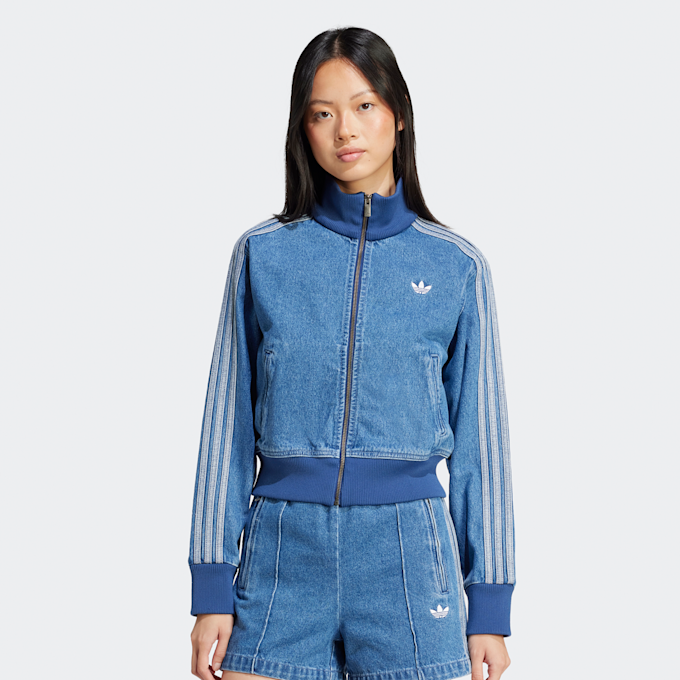 adidas Originals Jeansowa Kurtka z 3 Paskami niebieski 41734 1