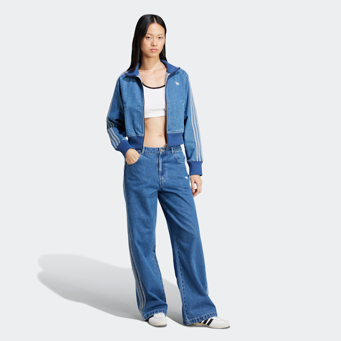 adidas Originals 3-Stripes Denim Pants plava 41736 5