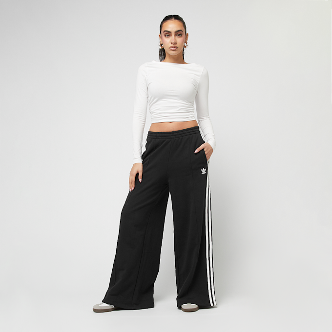 adidas Originals Wide-Leg Broek met 3 Strepen zwart 41690 6