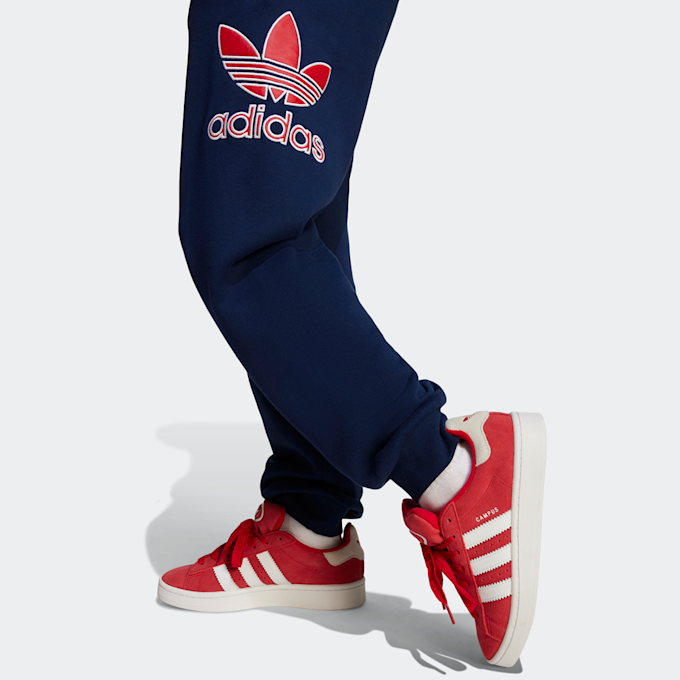 adidas Originals Spodnie Dresowe Dziecięce z Dużym Logo niebieski 42050 3