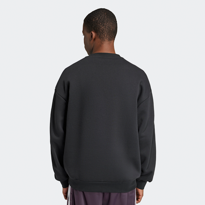 adidas Originals Oversized 3-Stripes Crew Sweatshirt preto 41972 2