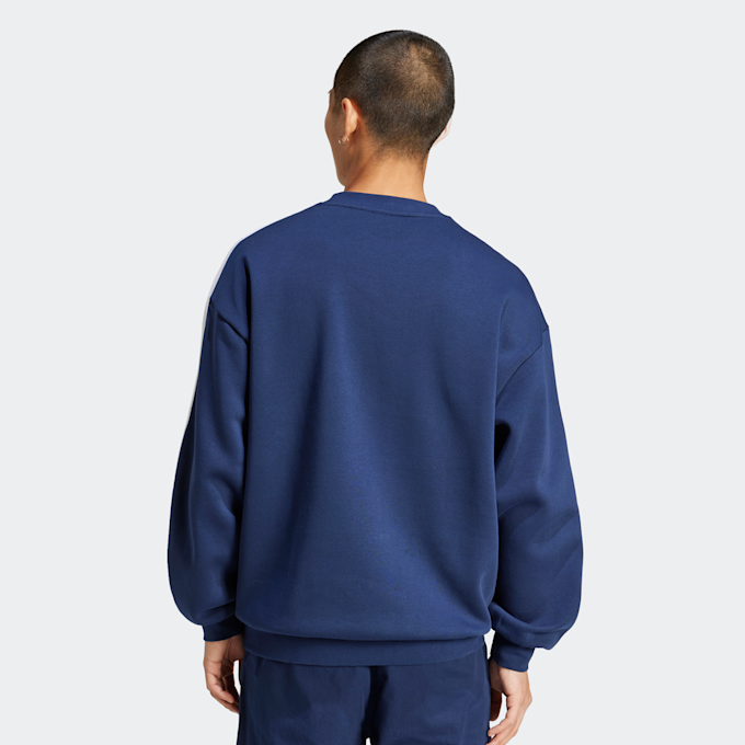 adidas Originals Oversized 3-strepen crew sweatshirt blauw 41956 2