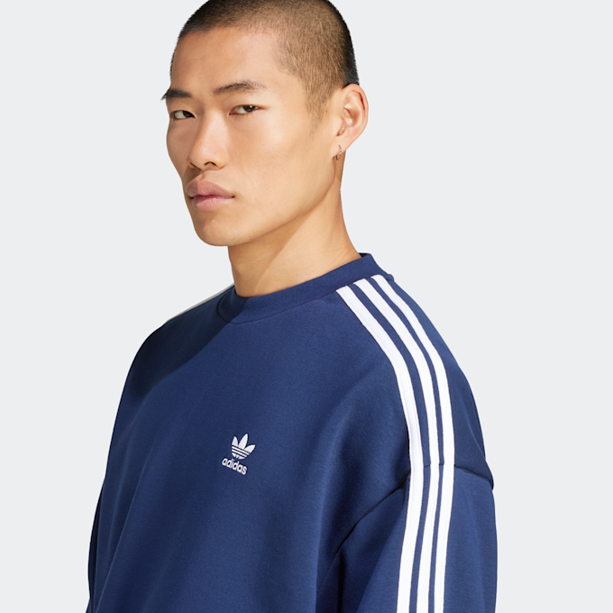 adidas Originals Oversized 3-Streifen Crew Sweatshirt blau 41956 3