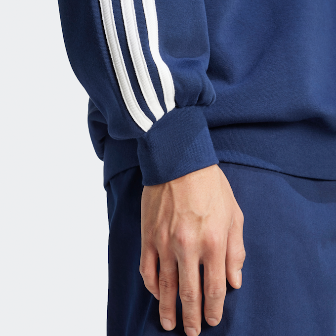 adidas Originals Felpa oversize 3 strisce blu 41956 4