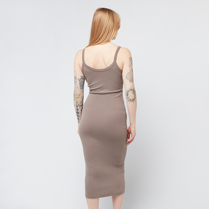 Nike   Sportswear Chill Knit Mini-Rib Tank Dress castanho 42251 2