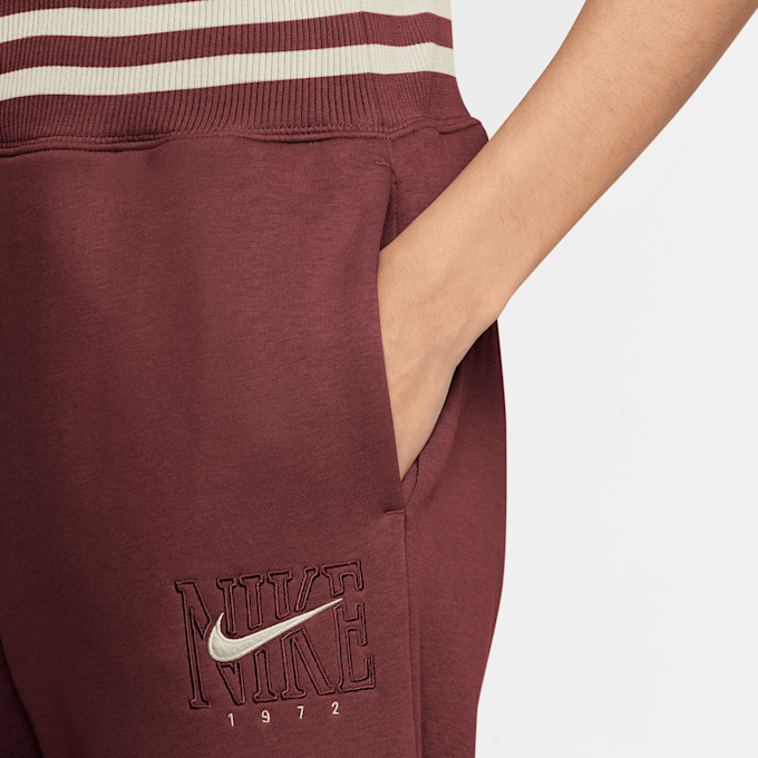 Nike Sportswear Phoenix Fleece High-Rise Graphics Wide Pants rood 42258 3