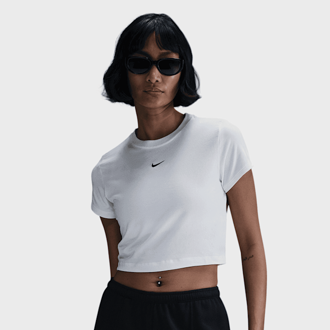Nike Sportswear Chill Knit Crop Top branco 42283 1