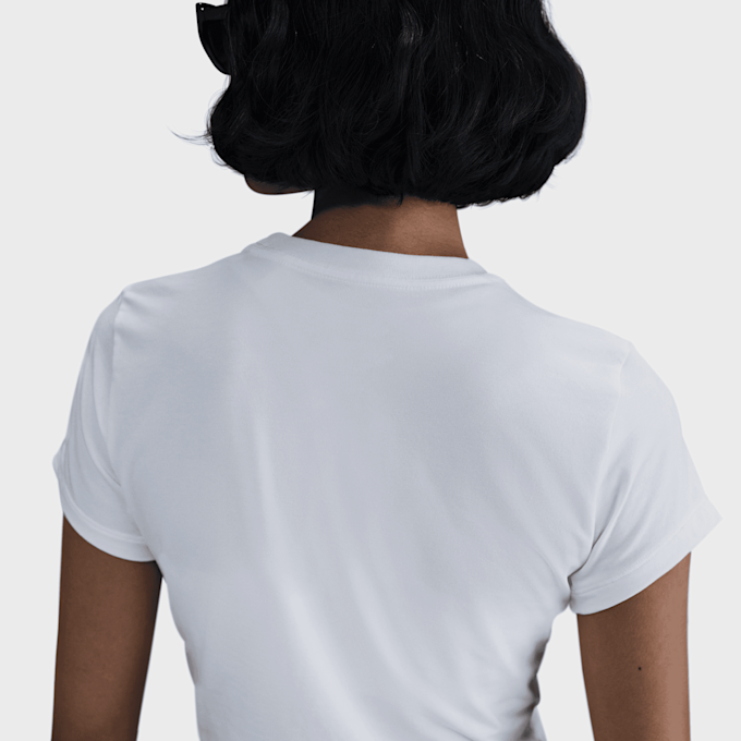 Nike Sportswear Chill Knit Crop Top weiß 42283 2