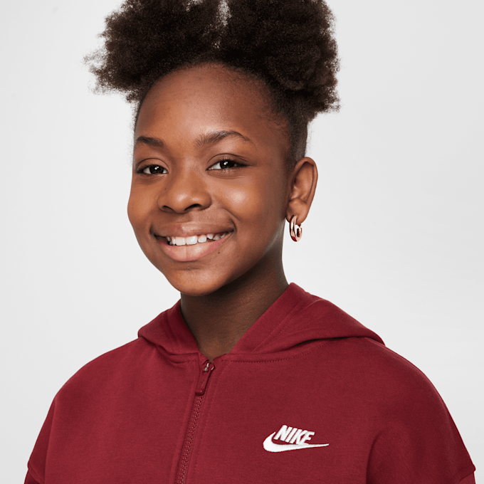 Nike Sportswear Club Fleece Oversized Full-Zip Hoodie vermelho 42303 3