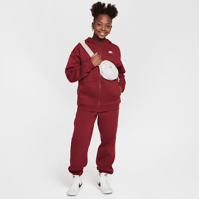 Nike   Sportswear Club Fleece Oversized Full-Zip Hoodie vermelho 42303 7