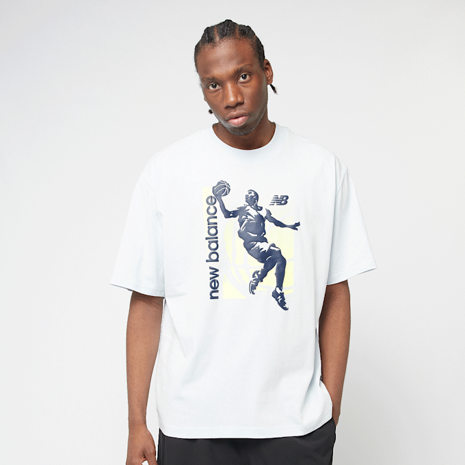 New Balance Hoops Graphic Vintage T-Shirt blanc 42273 1