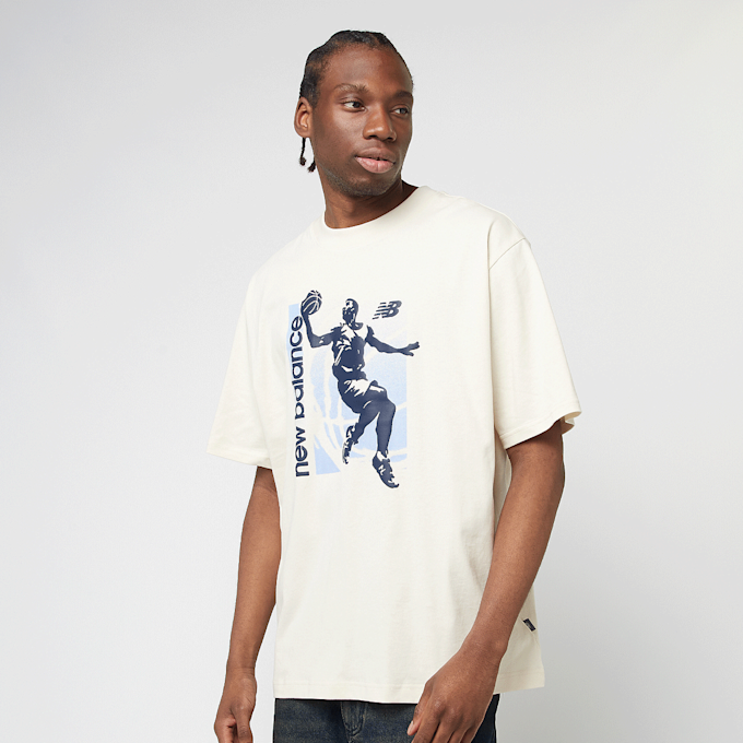 New Balance Hoops Graphic Vintage T-Shirt bege 42274 1