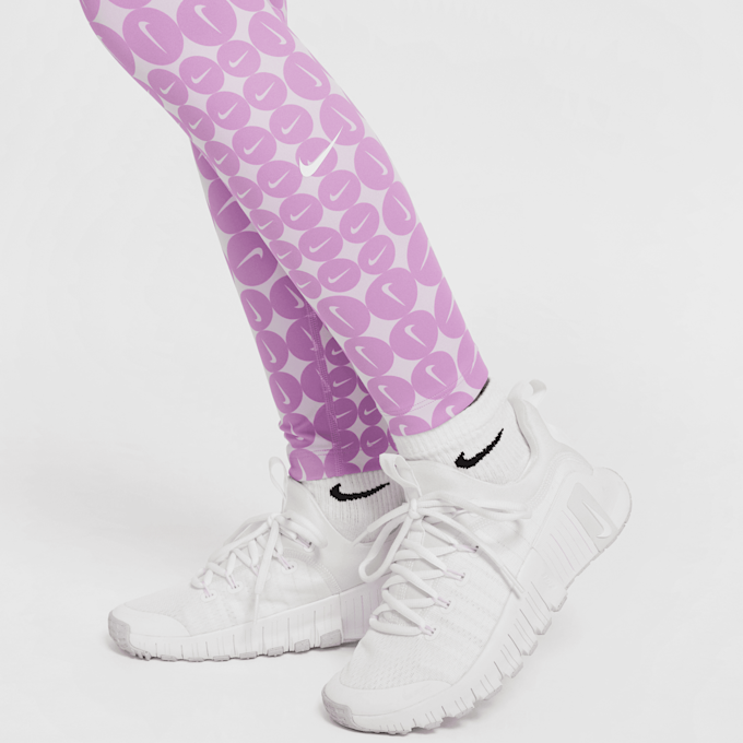 Nike One Dri-FIT All Over Print Leggings morado 42342 4