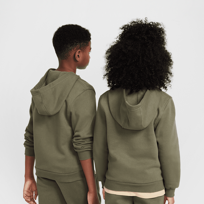 Nike Sportswear Club Fleece Full-Zip Hoodie verde 42380 2