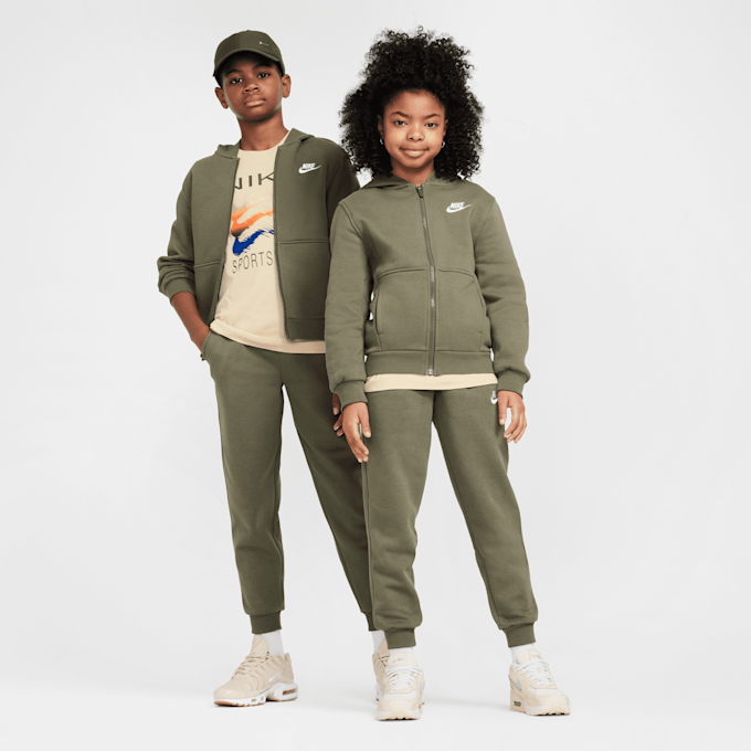 Nike   Sportswear Club Fleece Full-Zip Hoodie groen 42380 6