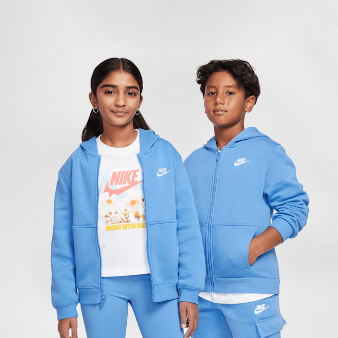 Nike Sportswear Club Fleece Full-Zip Hoodie blu 42388 1