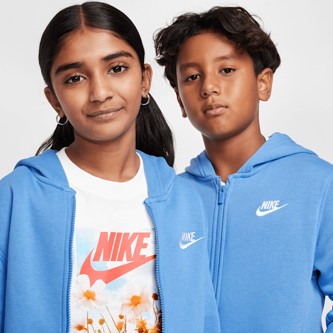 Nike Sportswear Club Fleece Full-Zip Hoodie blauw 42388 3