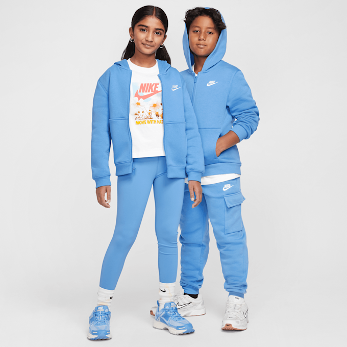 Nike Sportswear Club Fleece Full-Zip Hoodie azul 42388 6