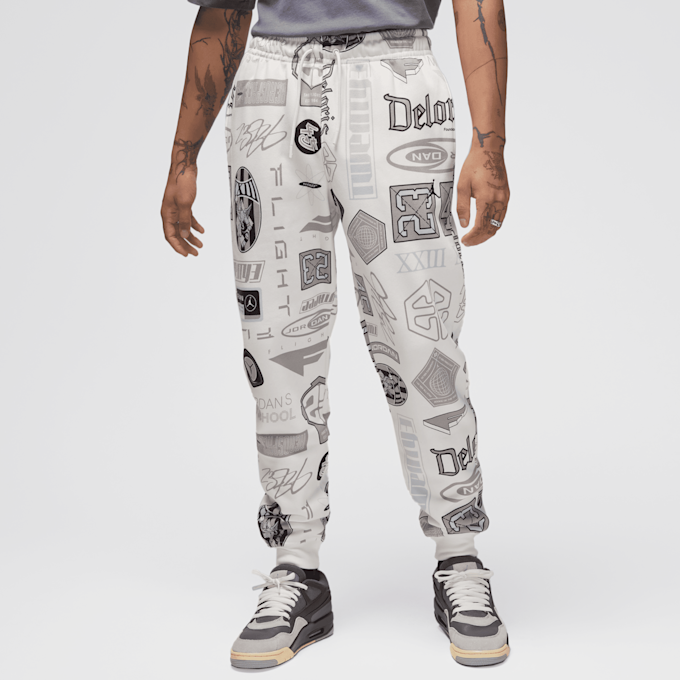 Jordan Essentials All Over Print Fleece Pants beż 42407 1