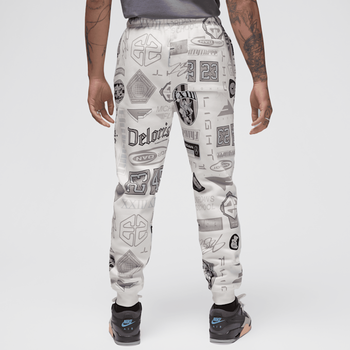 Jordan Essentials All Over Print Fleece Pants beż 42407 2