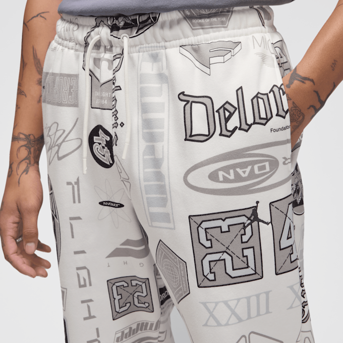 Jordan Essentials All Over Print Fleece Pants beż 42407 3