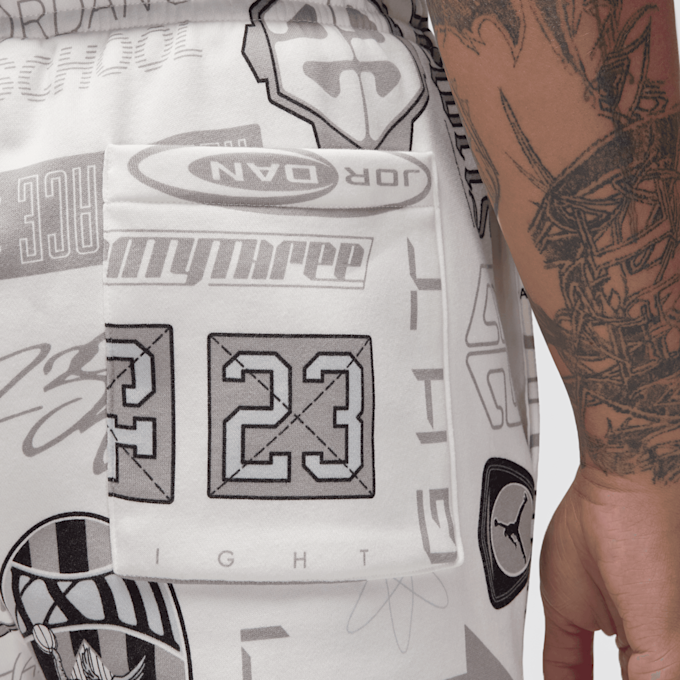 Jordan Essentials All Over Print Fleece Pants beż 42407 4