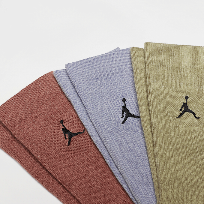 Jordan 3 PACK - Everyday Crew Socks multicolorido 42413 2