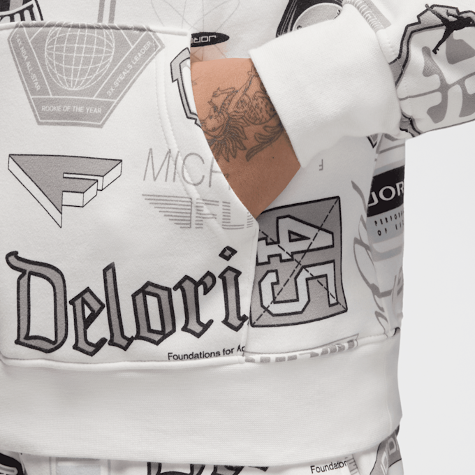 Jordan Essential Allover Print Hoodie biały 42432 4