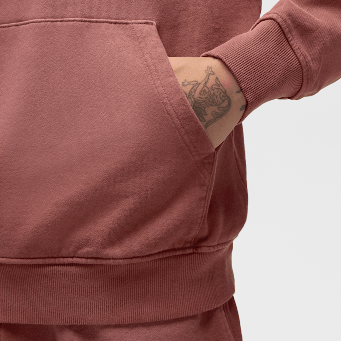 Jordan Flight Washed Fleece Hoodie rosso 42470 5